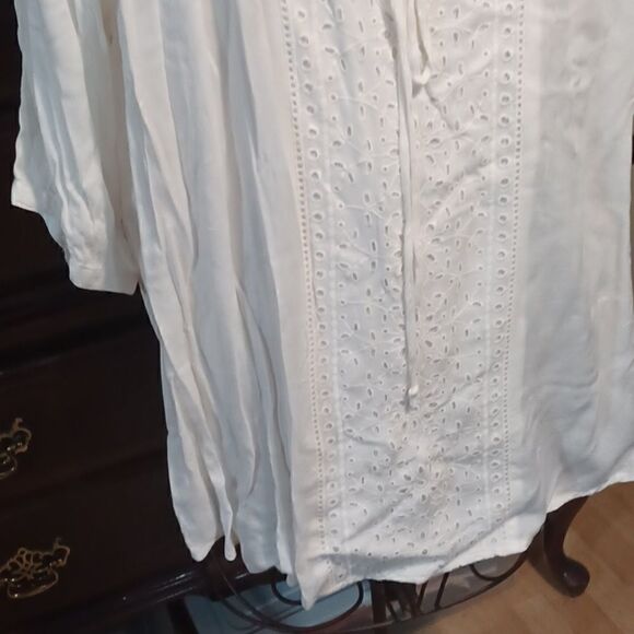 Phases Cream Cotton Top - Picture 6 of 7